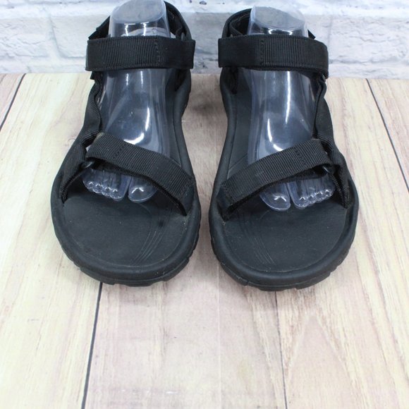 TEVA Black Nylon Hurricane Trail Sport Hiking Water Adjustable Sandals Size 11 - Picture 5 of 9